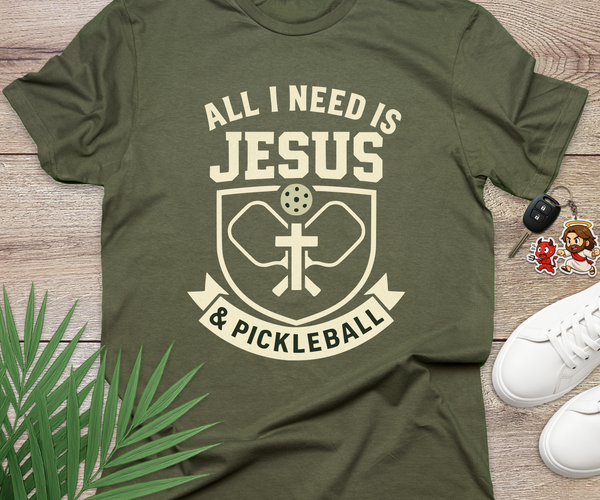 All I Need Is Jesus And Pickleball
