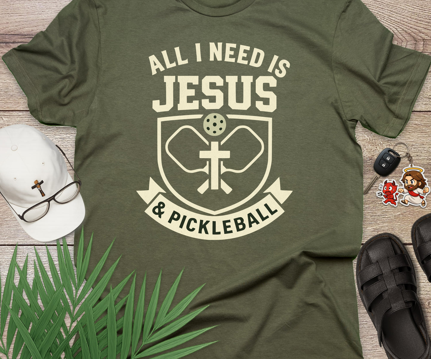 All I Need Is Jesus And Pickleball