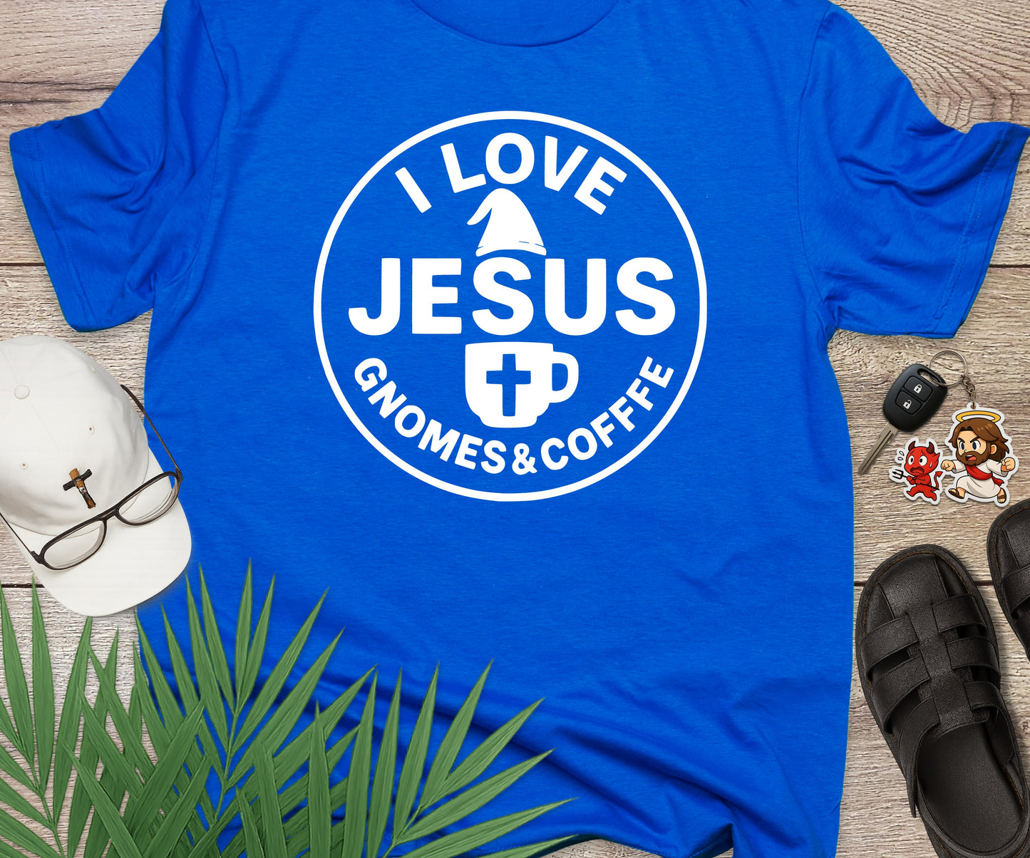 I Love Jesus, Gnomes And Coffee