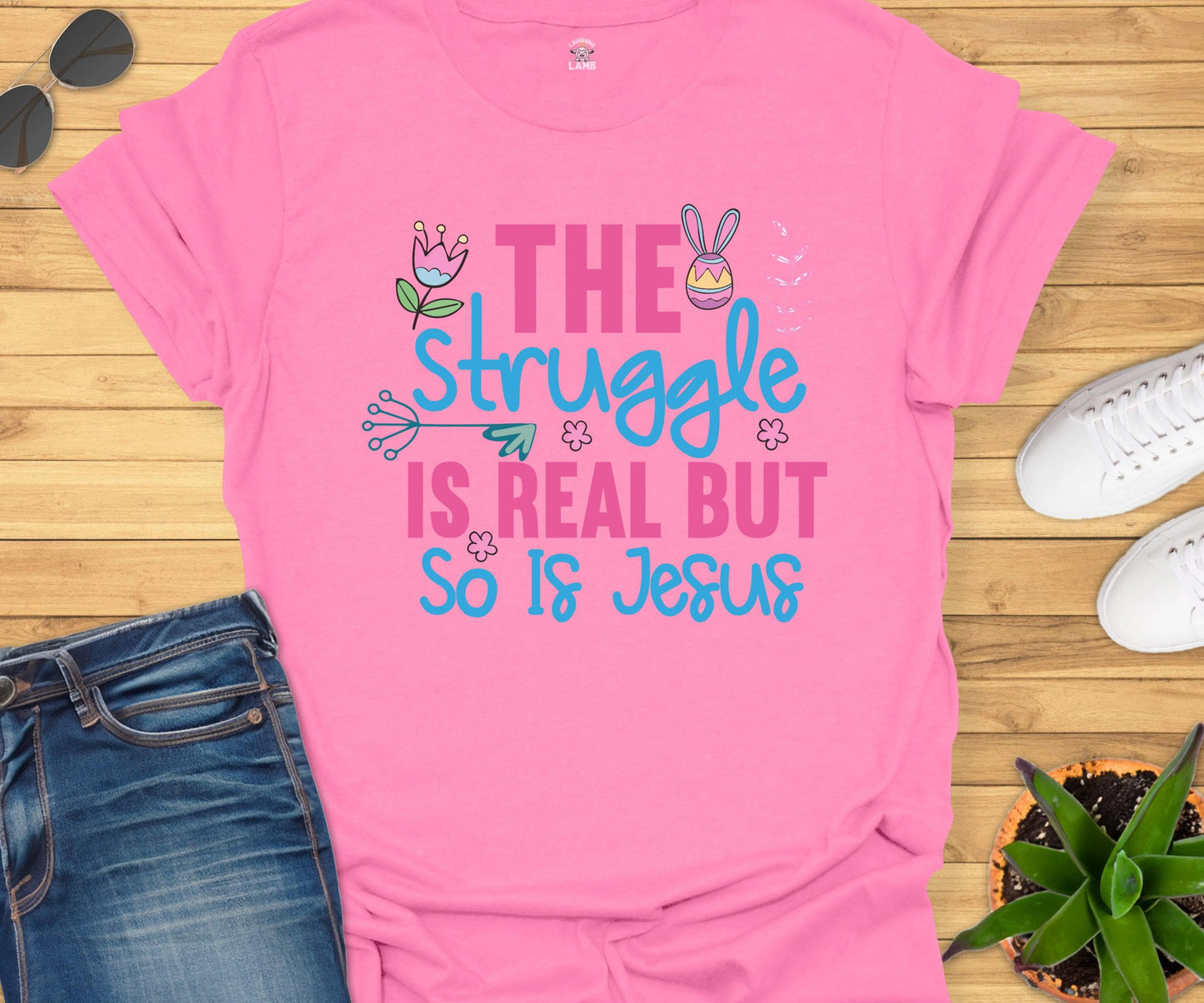 The Struggle Is Real T-Shirt - Laughing Lamb