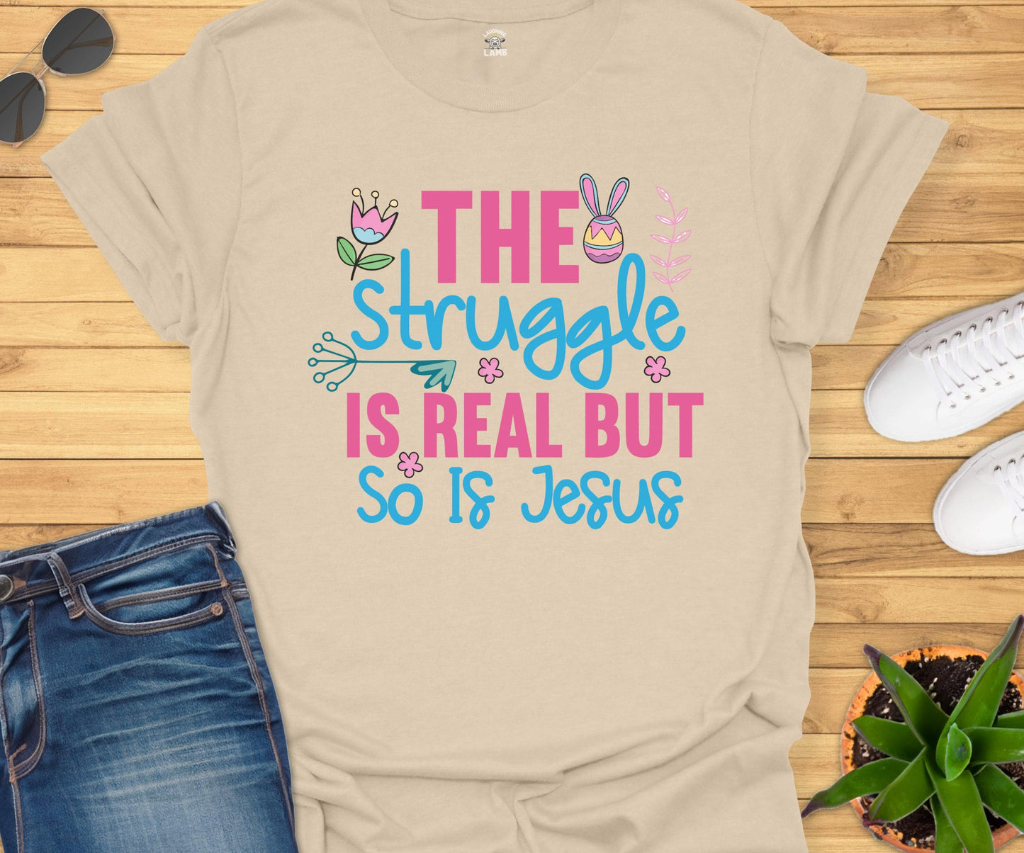 The Struggle Is Real T-Shirt - Laughing Lamb